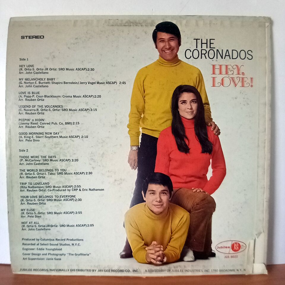 THE CORONADOS – HEY, LOVE (1969) - LP 2.EL PLAK