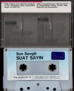 SUAT SAYIN - SON SEVGİLİ (1991) - KASET 2.EL