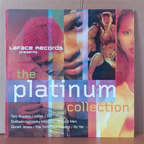 LAFACE RECORDS PRESENTS: THE PLATINUM COLLECTION / TONI BRAXTON, USHER, TLC, PINK, OUTKAST, WHITNEY HOUSTON (2000) - 2LP 2.EL PLAK