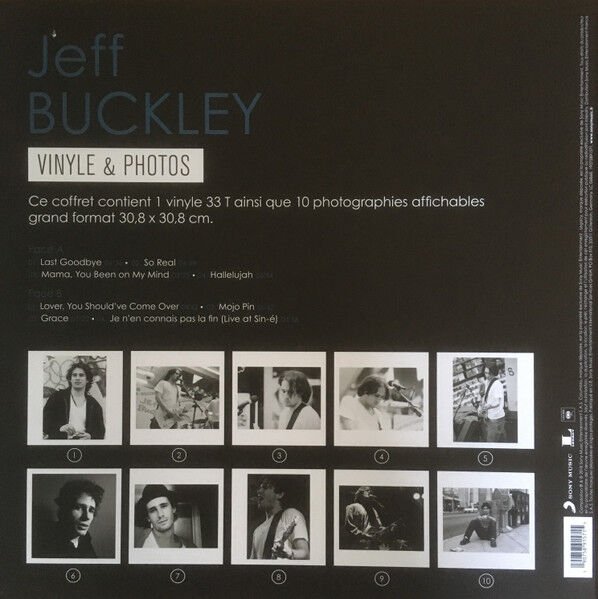 JEFF BUCKLEY - COFFRET VINYLE ET PHOTOS (2018) - LP + 10 LARGE FORMAT (30.8 x 30.8 cm) PHOTOGRAPHS / HARD COVER SIFIR PLAK