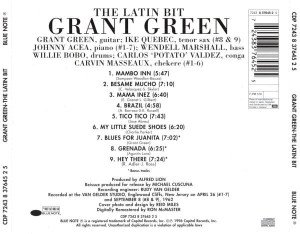 GRANT GREEN – THE LATIN BIT (1996) - BLUE NOTE CD SIFIR