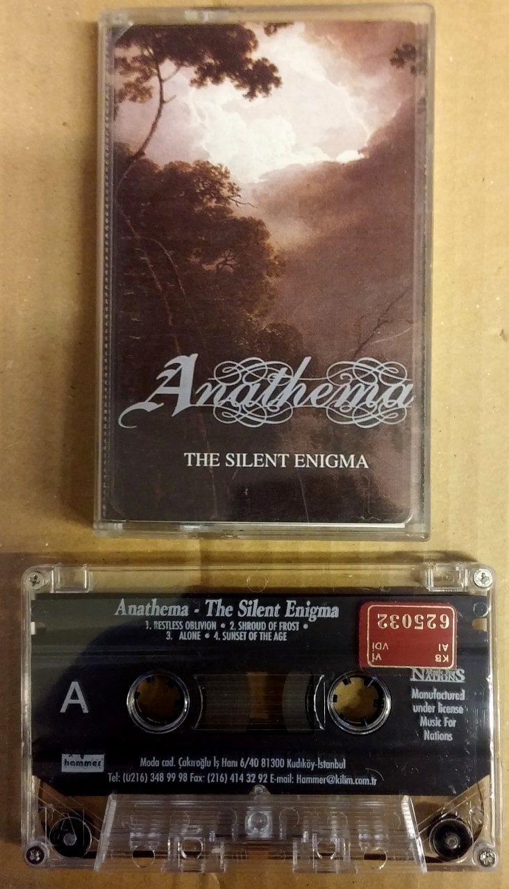 ANATHEMA - THE SILENT ENIGMA CASSETTE MADE IN TURKEY ''USED''