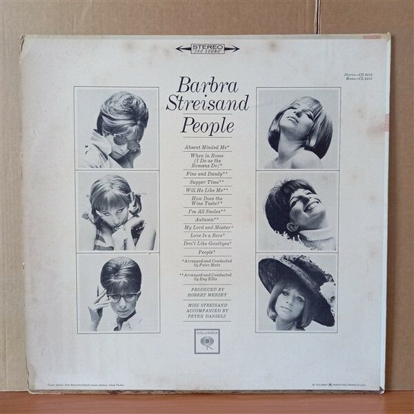 BARBRA STREISAND – PEOPLE (1964) - LP 2. EL PLAK