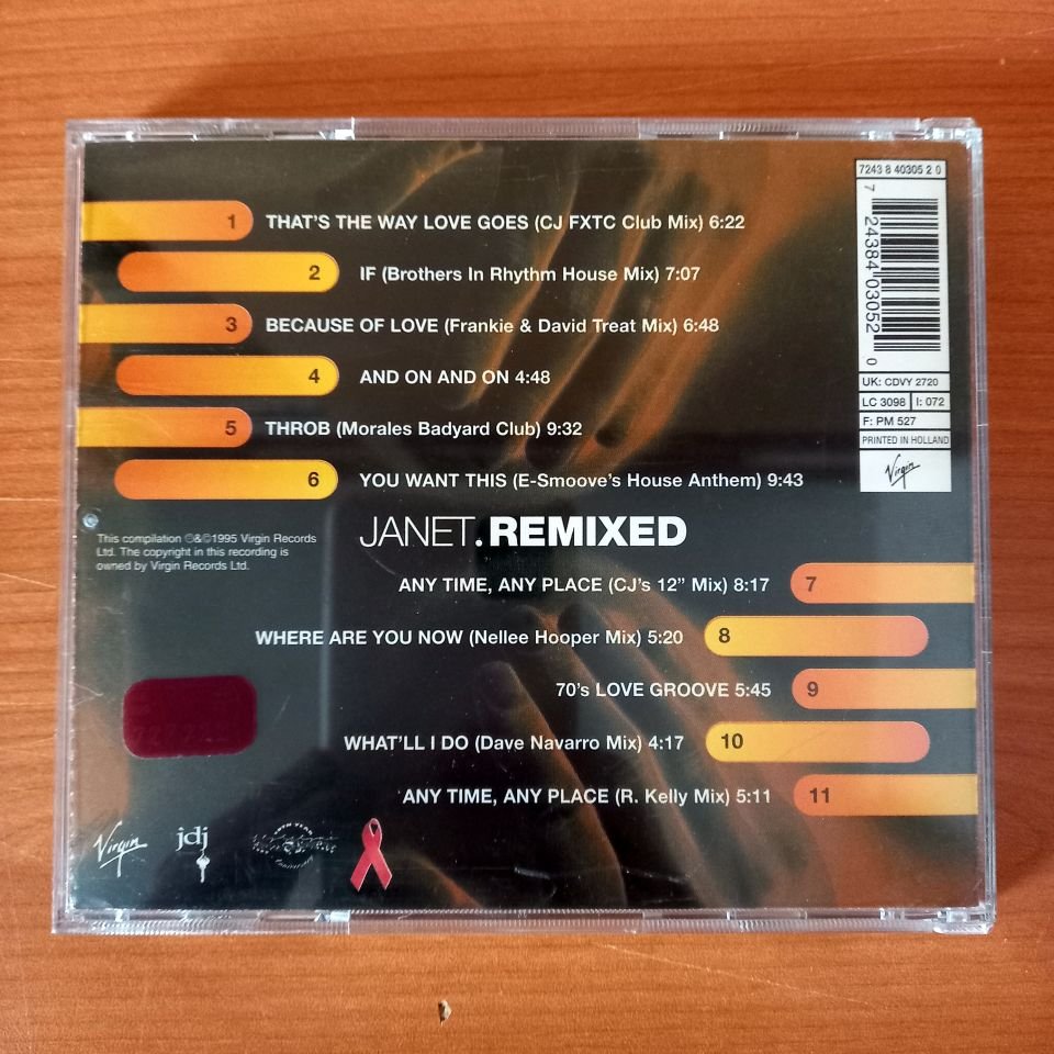 JANET JACKSON – JANET.REMIXED (1995) - CD 2.EL