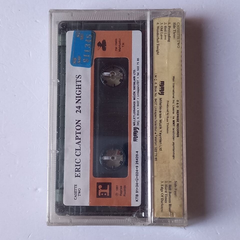 ERIC CLAPTON - 24 NIGHTS KASET 2 (1991) - KASET SIFIR
