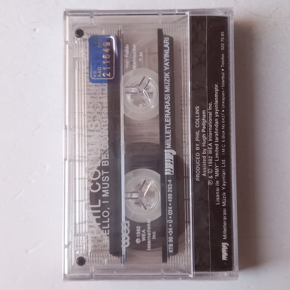 PHIL COLLINS – HELLO, I MUST BE GOING! (1982) - KASET SIFIR