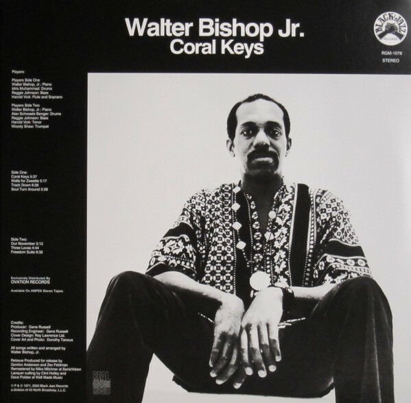 WALTER BISHOP JR. – CORAL KEYS (1971) - LP 2020 REISSUE SIFIR PLAK