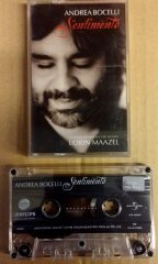 ANDREA BOCELLI  - SENTIMENTO 2002 CASSETTE MADE IN TURKEY ''USED''