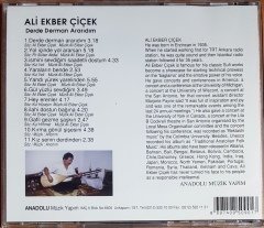 ALİ EKBER ÇİÇEK - DERDE DERMAN ARARIDIM / TRADITIONAL ANATOLIAN FOLK MUSIC ARŞİV-2 CD 2.EL