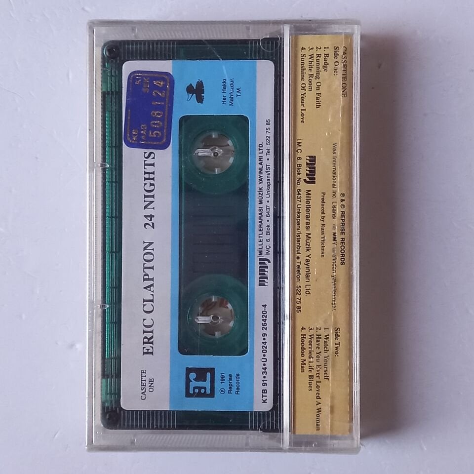 ERIC CLAPTON - 24 NIGHTS KASET 1 (1991) - KASET SIFIR