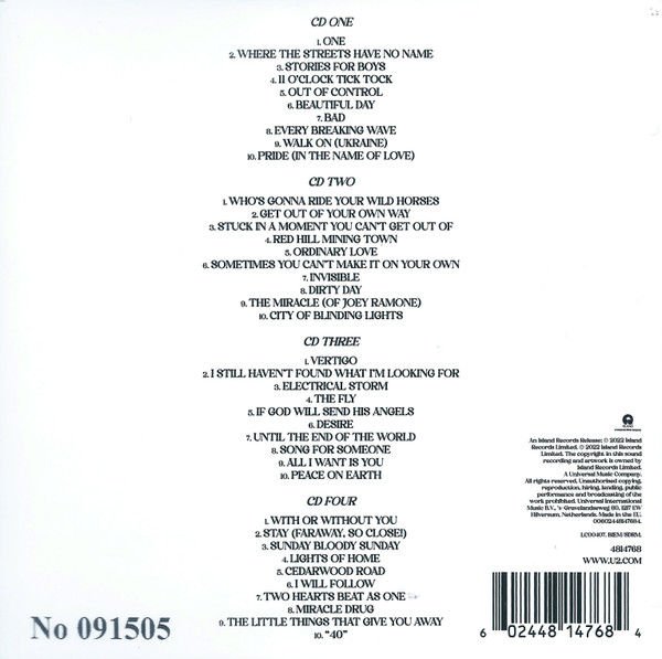 U2 - SONGS OF SURRENDER (2023) - 4xCD NUMBERED LIMITED EDITION DIGIPAK SIFIR