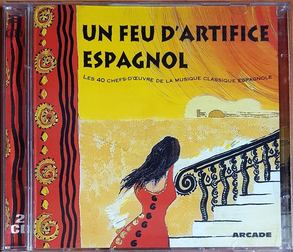 UN FEU D'ARTIFICE ESPAGNOL / DE FALLA, RODRIGO, GRANADOS, MALATS, BIZET, VIVALDI (1996) ARCADE 2CD 2.EL
