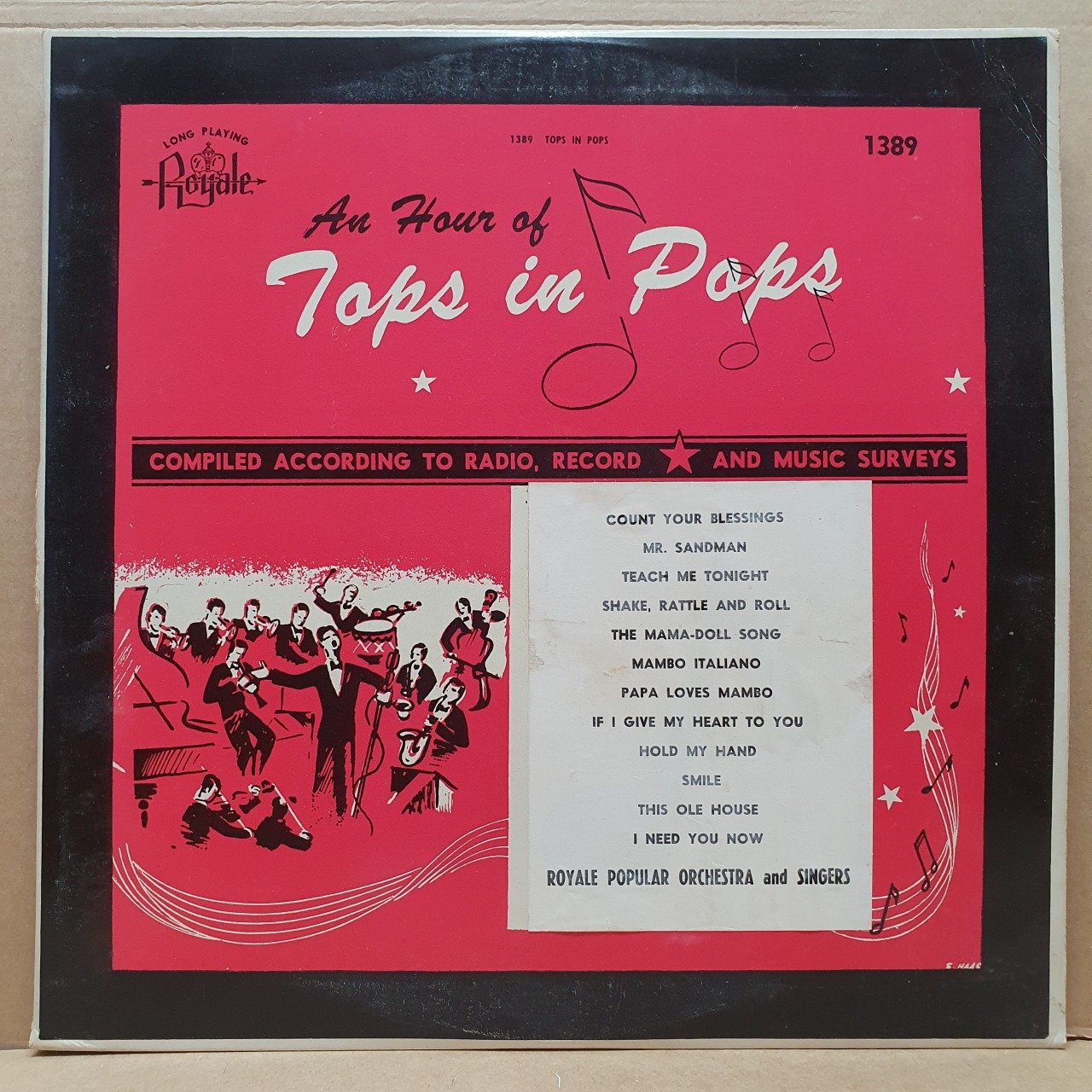 AN HOUR OF TOPS IN POPS / ROYALE POPULAR ORCHESTRA AND SINGERS - LP 2.EL PLAK