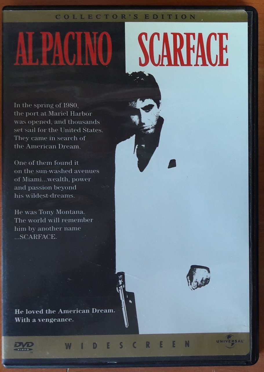 SCARFACE - AL PACINO - BRIAN DE PALMA - DVD 2.EL 1. BÖLGE TR ALTYAZI YOKTUR