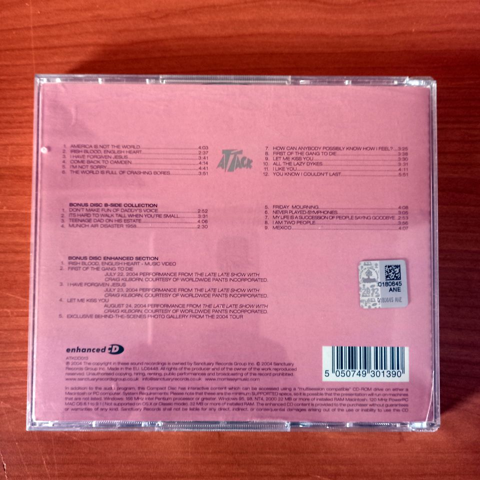 MORRISSEY – YOU ARE THE QUARRY (2004) - 2CD ENHANCED DELUXE EDITION 2.EL
