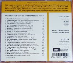 FRANZ SCHUBERT: DIE WINTERREISE / FISCHER-DIESKAU, REUTTER (2006) - CD AUDITE 2.EL
