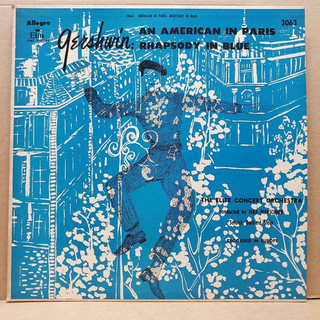 GERSHWIN: AN AMERICAN IN PARIS / RHAPSODY IN BLUE / THE ELITE CONCERT ORCHESTRA (1952) - LP 2.EL PLAK