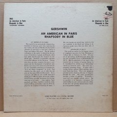 GERSHWIN: AN AMERICAN IN PARIS / RHAPSODY IN BLUE / THE ELITE CONCERT ORCHESTRA (1952) - LP 2.EL PLAK