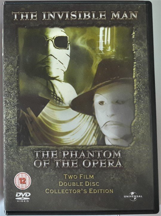 THE INVISIBLE MAN + THE PHANTOM OF THE OPERA (1943) - 2DVD 2.EL
