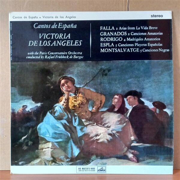 VICTORIA DE LOS ANGELES, PARIS CONSERVATOIRE ORCHESTRA , CONDUCTED BY: RAFAEL FRÜHBECK DE BURGOS – CANTOS DE ESPANA (1962) - LP 2. EL PLAK