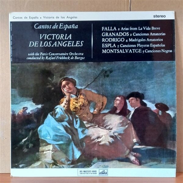 VICTORIA DE LOS ANGELES, PARIS CONSERVATOIRE ORCHESTRA , CONDUCTED BY: RAFAEL FRÜHBECK DE BURGOS – CANTOS DE ESPANA (1962) - LP 2. EL PLAK