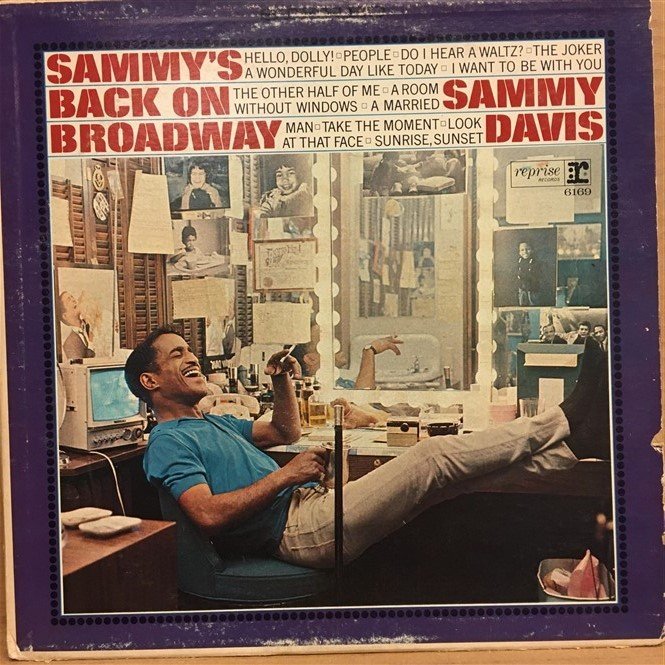 SAMMY DAVIS - SAMMY'S BACK ON BROADWAY - LP 2.EL PLAK