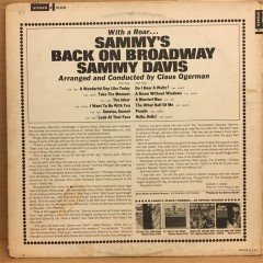 SAMMY DAVIS - SAMMY'S BACK ON BROADWAY - LP 2.EL PLAK