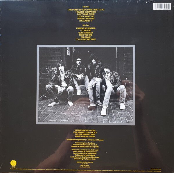 RAMONES - ROAD TO RUIN (1978) - LP 180GR 2019 EDITION SIFIR PLAK