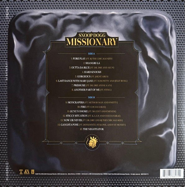 SNOOP DOGG - MISSIONARY (2024) - LP PICTURE DISC EDITION HIP HOP CONTAMPORARY R'N'B SIFIR PLAK