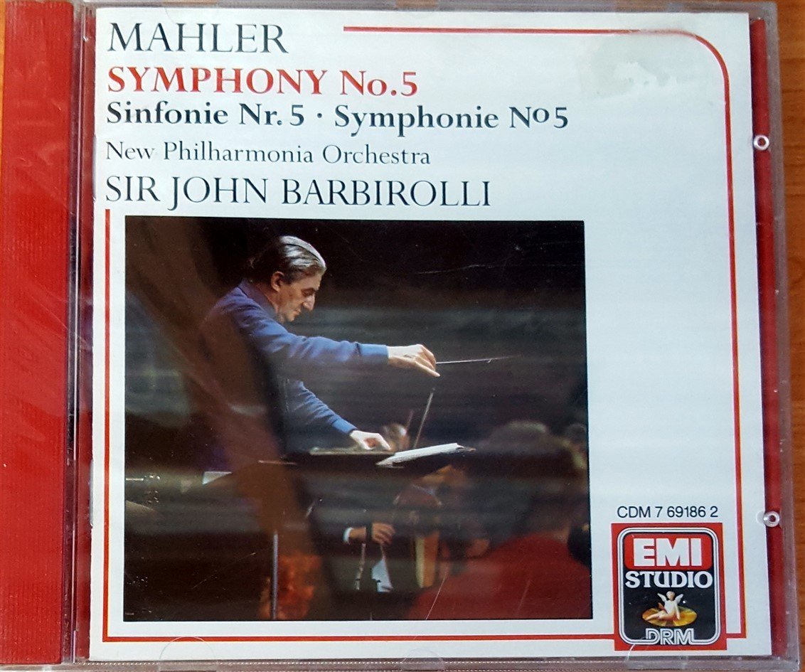 MAHLER SYMPHONY NO.5 / NEW PHILHARMONIA ORCHESTRA SIR JOHN BARBIROLLIEMI (1969) 1988 REMASTER CD SIFIR