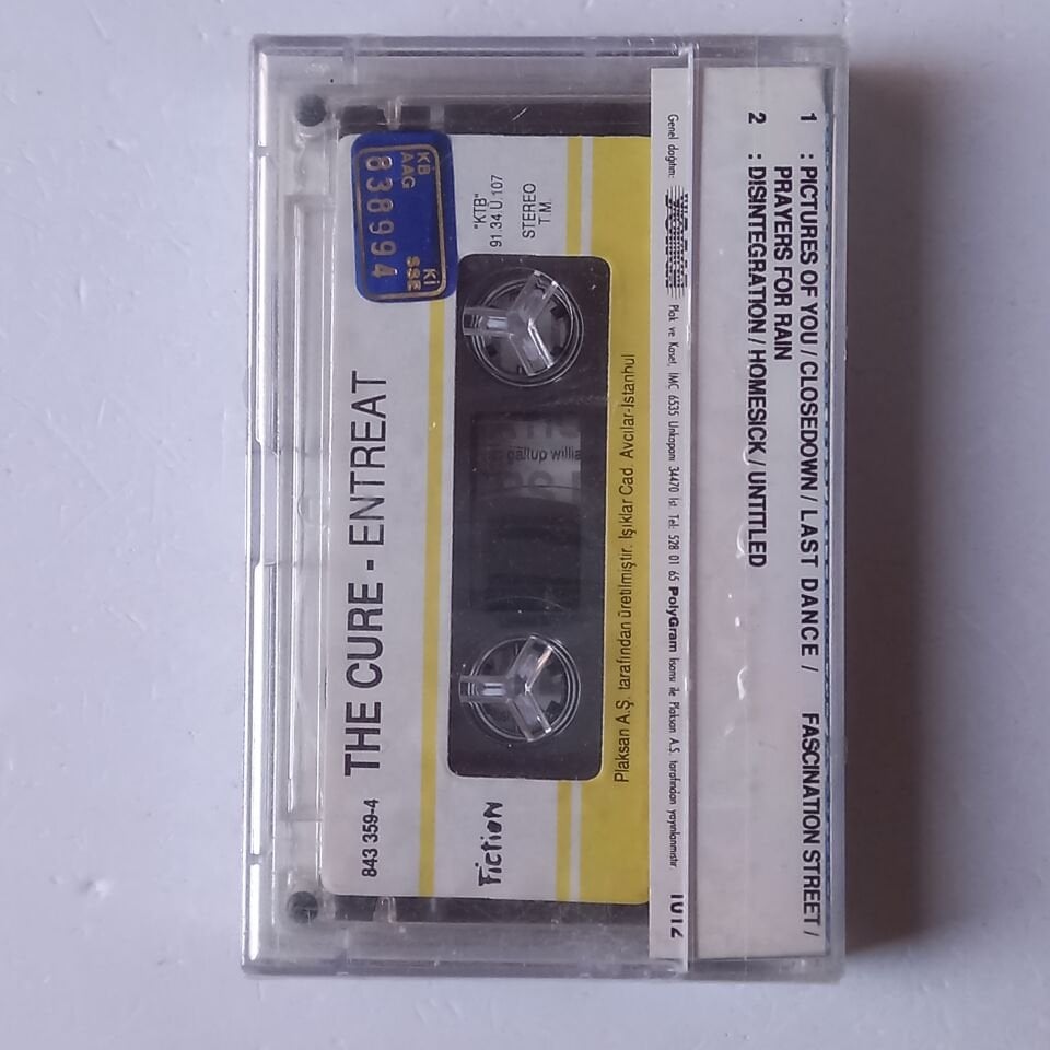 THE CURE - ENTREAT - RECORDED LIVE AT WEMBLEY JULY '89 (1991) - KASET SIFIR