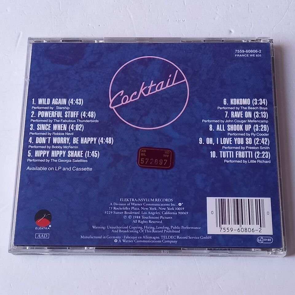 COCKTAIL - ORIGINAL MOTION PICTURE SOUNDTRACK (1988) - CD 2.EL