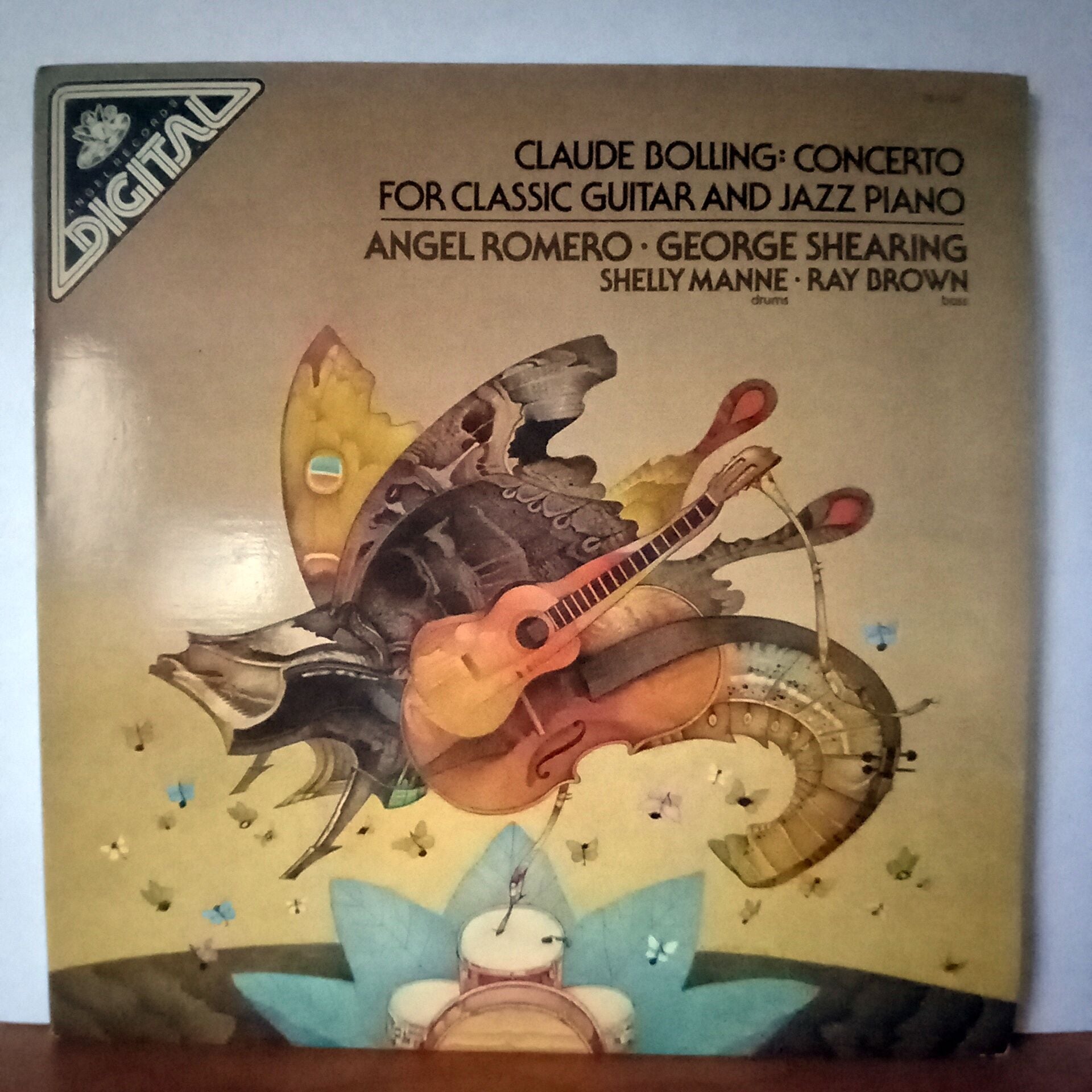 CLAUDE BOLLING: CONCERTO FOR CLASSIC GUITAR AND JAZZ PIANO / ANGEL ROMERO & GEORGE SHEARING (1980) - LP 2.EL PLAK