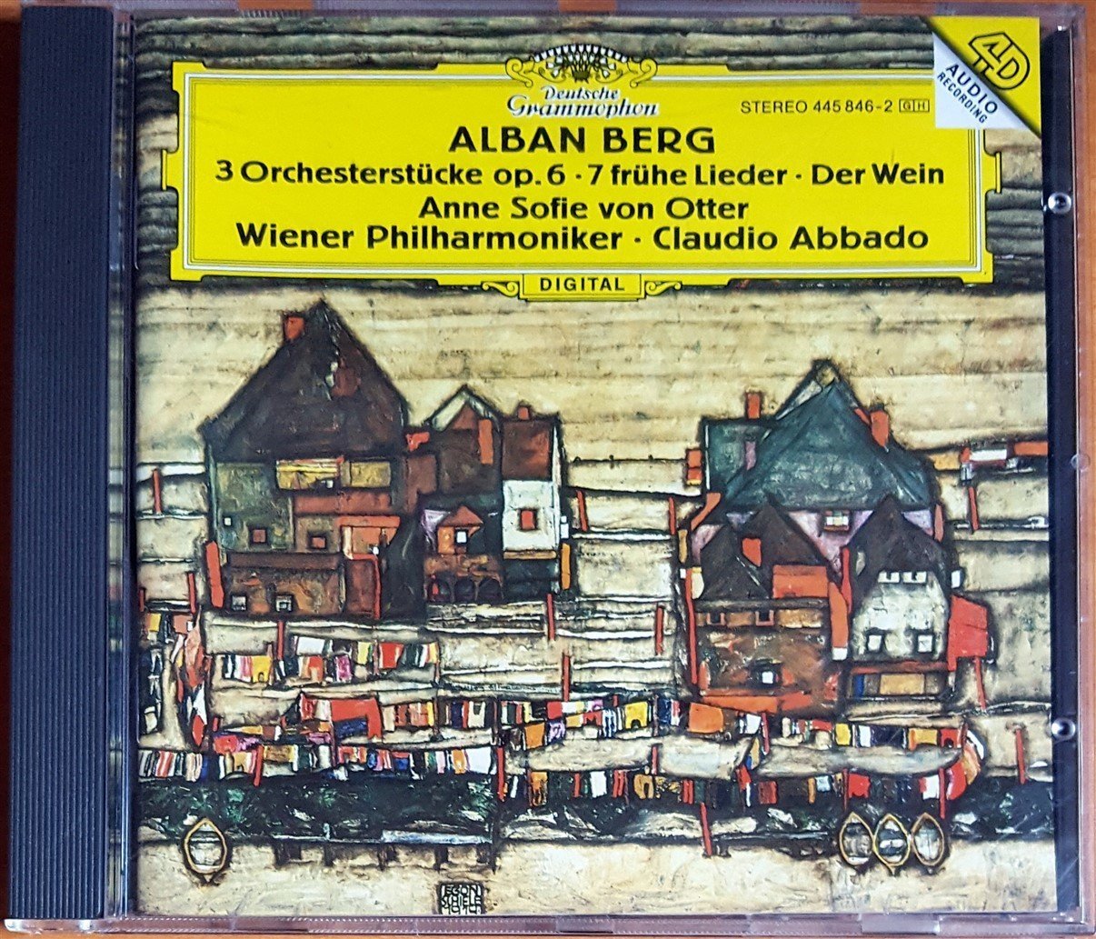 ALBAN BERG: 3 ORCHESTERSTÜCKE, 7 FRÜHE LIEDER U.A. / ANNE SOFIE VON OTTER, WIENER PHILHARMONIKER, CLAUDIO ABBADO (1995) DEUTSCHE GRAMMOPHON CD 2.EL