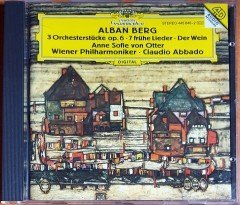 ALBAN BERG: 3 ORCHESTERSTÜCKE, 7 FRÜHE LIEDER U.A. / ANNE SOFIE VON OTTER, WIENER PHILHARMONIKER, CLAUDIO ABBADO (1995) DEUTSCHE GRAMMOPHON CD 2.EL