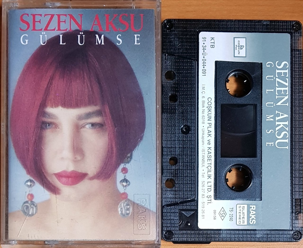 SEZEN AKSU - GÜLÜMSE (1991) COŞKUN MÜZİK KASET 2.EL
