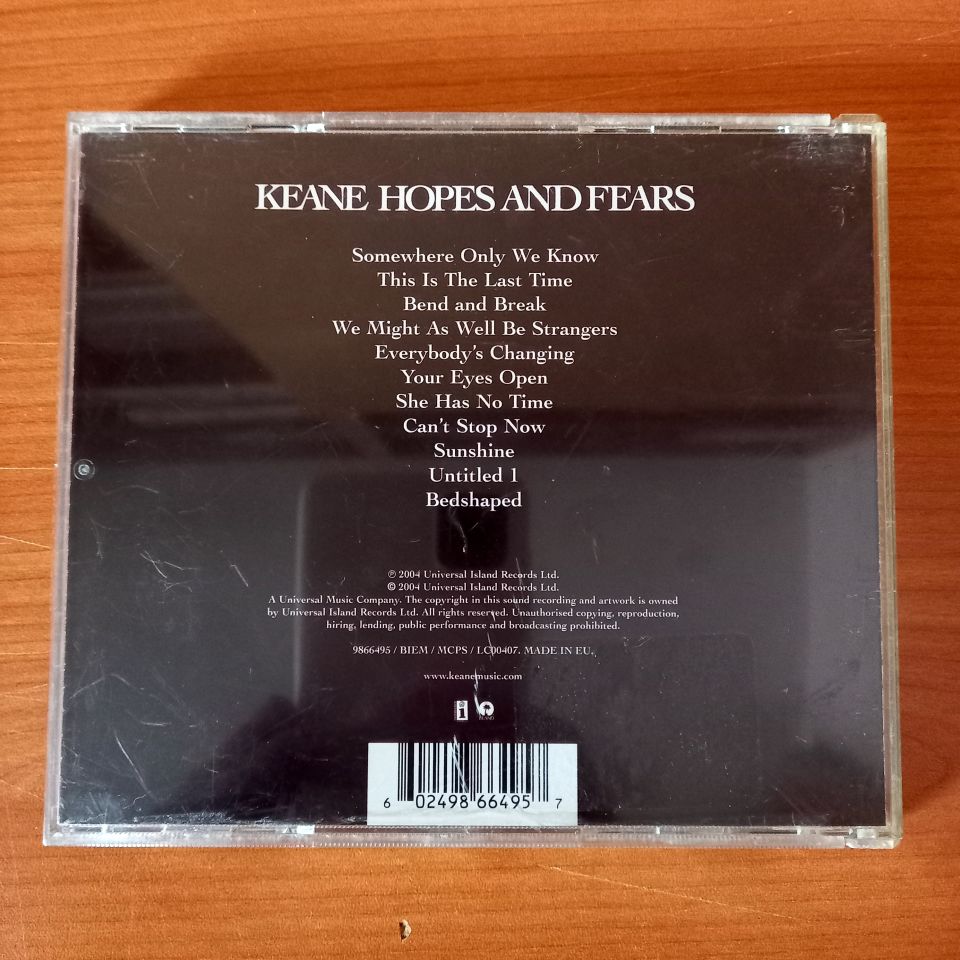 KEANE – HOPES AND FEARS (2004) - CD 2.EL