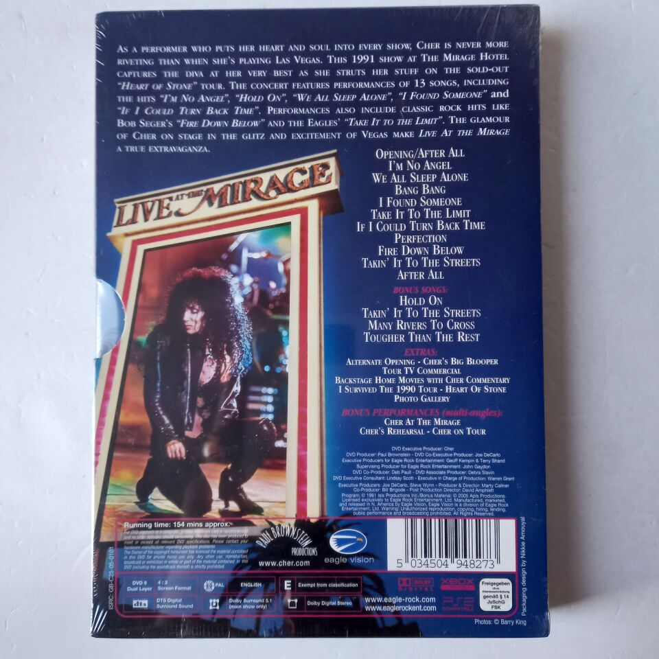 CHER – EXTRAVAGANZA LIVE AT THE MIRAGE (2005) - DVD AMBALAJINDA SIFIR