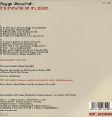 BUGGE WESSELTOFT - IT'S SNOWING ON MY PIANO (1997) LP ACT MUSIC 180GR 2012 EDITION SIFIR