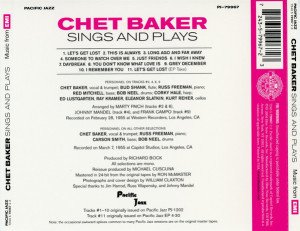 CHET BAKER – SINGS AND PLAYS (1955) - CD SIFIR