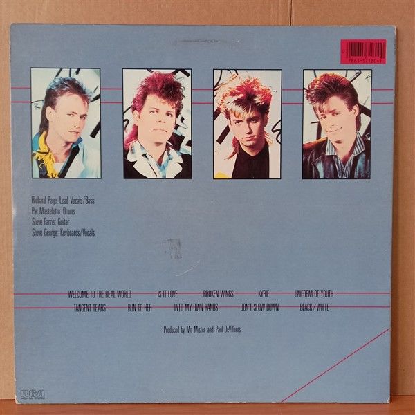 MR. MISTER – WELCOME TO THE REAL WORLD (1985) - LP 2.EL PLAK