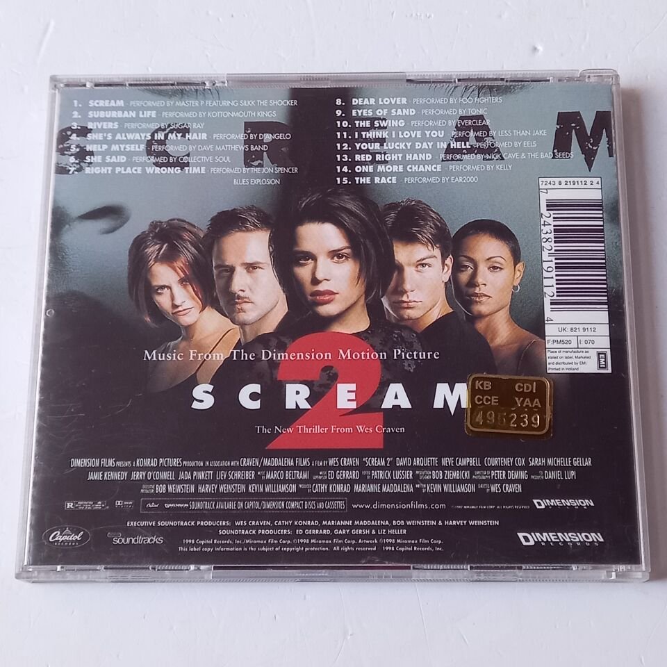 SCREAM 2 - MUSIC FROM THE DIMENSION MOTION PICTURE (1997) - CD 2.EL