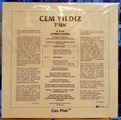 CEM YILDIZ - KÜN (2019) HAYDAR HAYDAR / AHİR BENİM - 12'' 33 DEVİR EP 2.EL PLAK