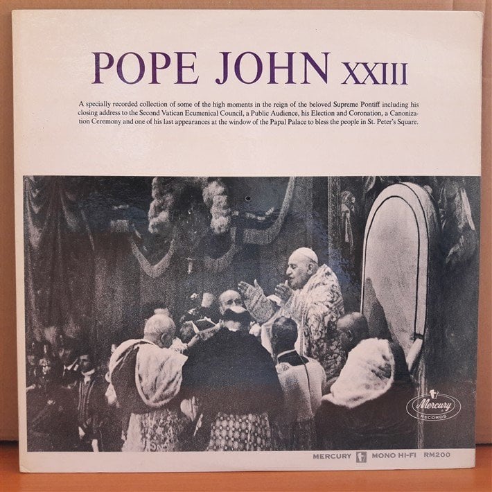 POPE JOHN XXIII (1963) - LP 2.EL PLAK