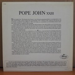 POPE JOHN XXIII (1963) - LP 2.EL PLAK