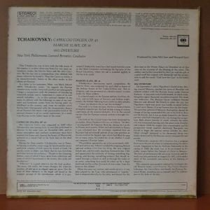 BERNSTEIN CONDUCTS TCHAIKOVSKY / 1812 OVERTURE, MARCHE SLAVE, CAPRICCIO ITALIEN (1963) - LP 2.EL PLAK