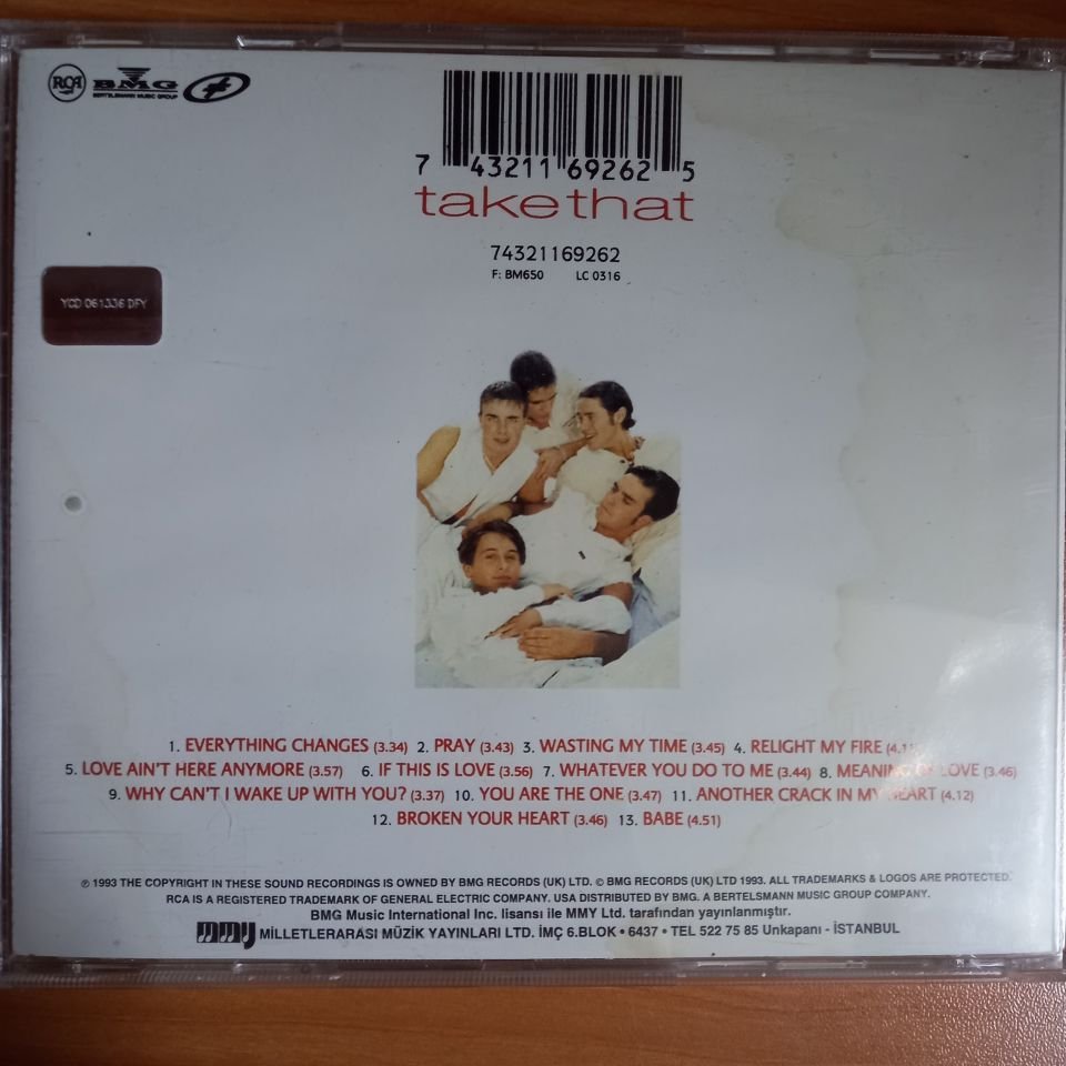 TAKE THAT – EVERYTHING CHANGES (1993) - CD 2.EL