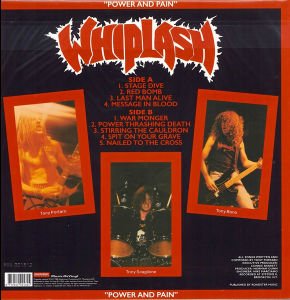 WHIPLASH - POWER AND PAIN (1986) - LP 180GR 2022 EDITION SIFIR PLAK