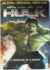 THE INCREDIBLE HULK - EDWARD NORTON - LIV TYLER - TIM ROTH - WILLIAM HURT - MARVEL - METAL KUTU 2DVD 2.EL