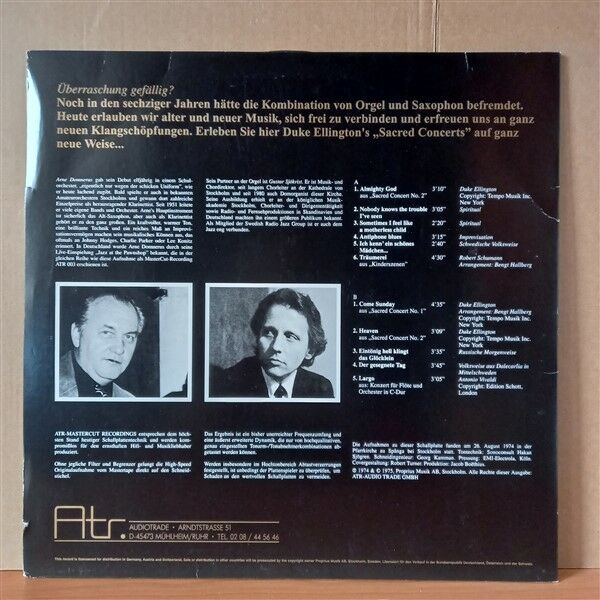 ARNE DOMNÉRUS WITH GUSTAF SJÖKVIST – ANTIPHONE BLUES (1982) - LP 2.EL PLAK